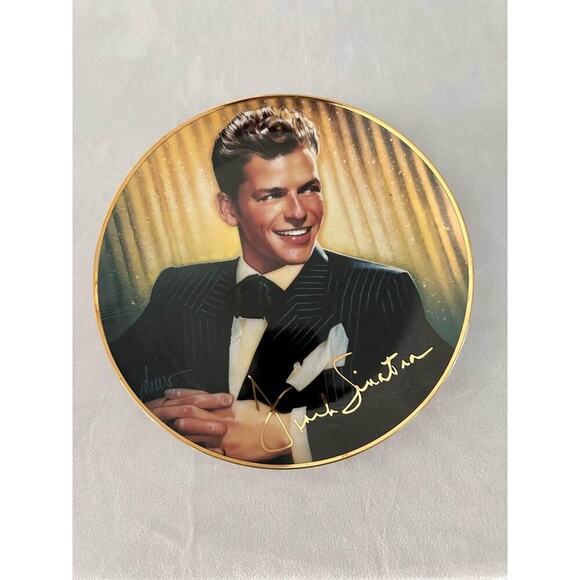 LOT OF 6 FRANK SINATRA FRANKLIN MINT LIMITED EDITION HEIRLOOM PORCELAIN PLATES - Picture 2 of 9